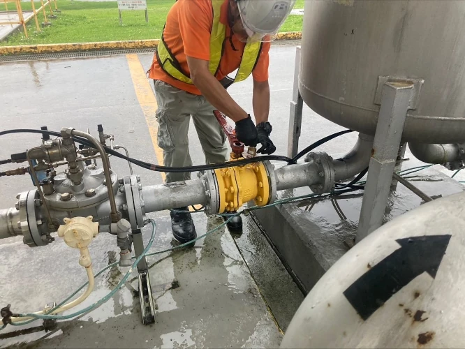 When fuel is dispensed at a facility for use by our warfighters