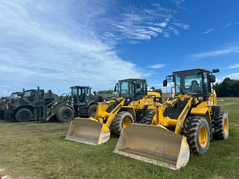 Heavy Equipment Rental Supporting Expeditionary Airfield Construction at Ie-Jima Island